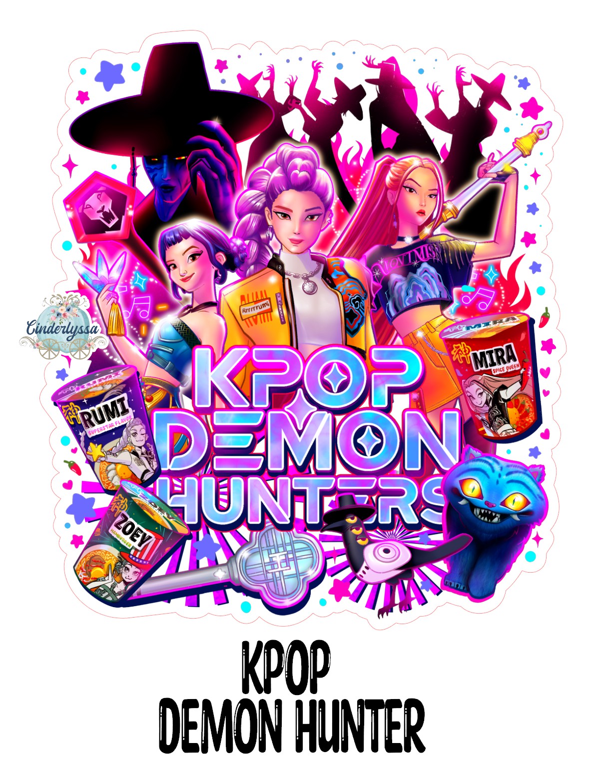 KPOP Demon Hunters: Anime Cardstock Silicone Mold, Aroma Bead Molds, Premium Cardstock Images