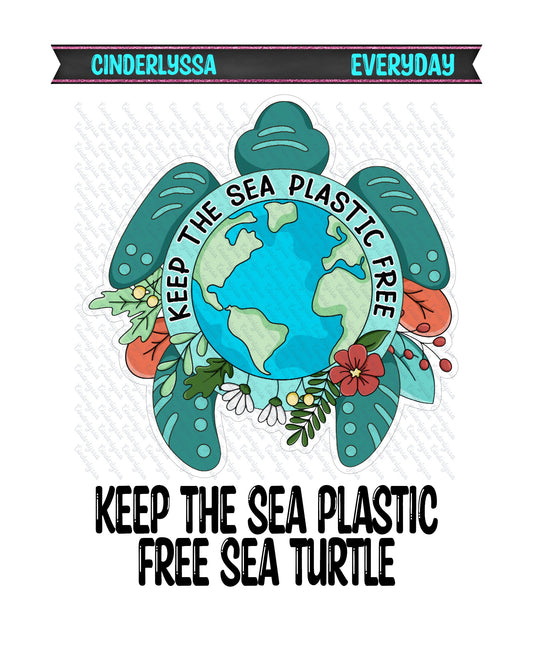 Keep the Sea Plastic Free Sea Turtle Cardstock Silicone Mold, Aroma Bead Molds, Premium Cardstock Images