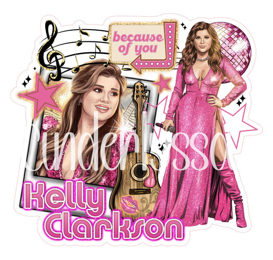 Kelly Clarkson: Because of You Cardstock Silicone Mold, Aroma Bead Molds, Premium Cardstock Images