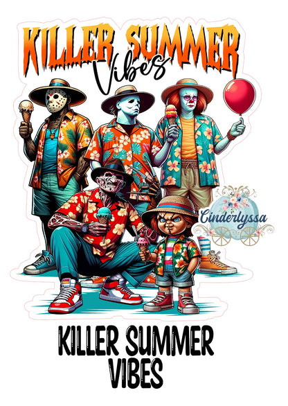 Killer Summer Vibes Cardstock Silicone Mold, Aroma Bead Molds, Car Freshies, Premium Cardstock Images