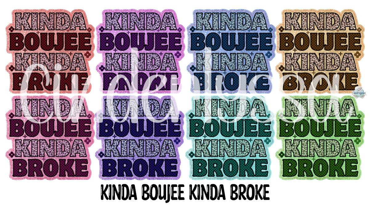 Kinda Boujee Kinda Broke Cardstock Silicone Mold, Aroma Bead Molds, Premium Cardstock Images