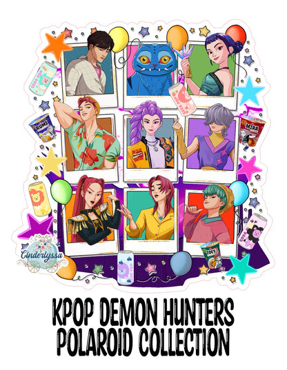 KPOP Demon Hunters Polaroid Collection Cardstock Silicone Mold, Aroma Bead Molds, Premium Cardstock Images