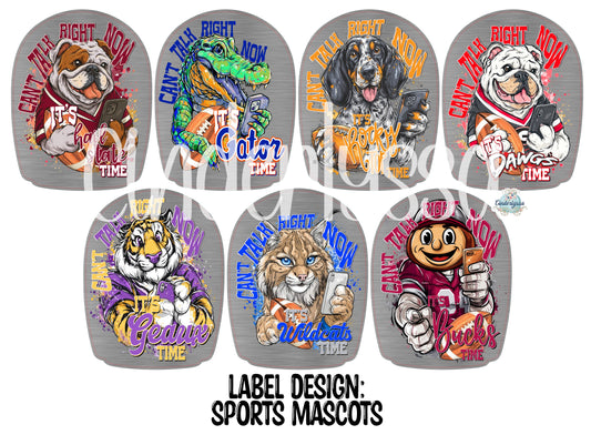 Label Design: Sports Mascots Cardstock Silicone Mold, Aroma Bead Molds, Car Freshies, Premium Cardstock Images