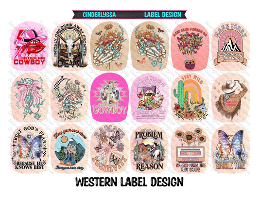 Label Design: Western Cardstock Silicone Mold, Aroma Bead Molds, Car Freshies, Premium Cardstock Images