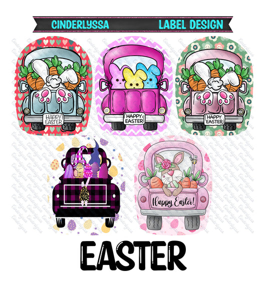 Label Design: Easter Cardstock Silicone Mold, Aroma Bead Molds, Car Freshies, Premium Cardstock Images