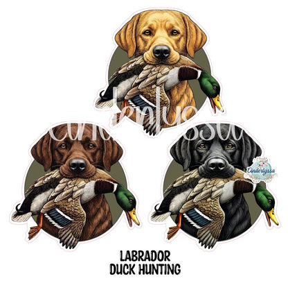 Labrador Duck Hunting Cardstock Silicone Mold for Aroma Bead Molds, Premium Cardstock Images