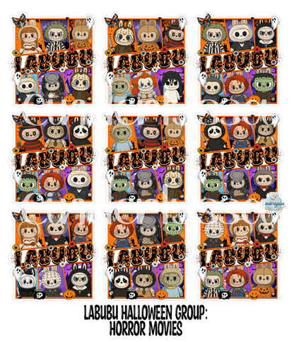Labubu Halloween Group Cardstock Silicone Mold, Aroma Bead Molds, Premium Cardstock Images