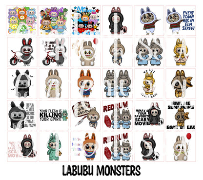 3 inch Square: Labubu Monsters Cardstock/Picture With .25 inch Curved Edge Cardstock Silicone Mold, Aroma Bead Molds