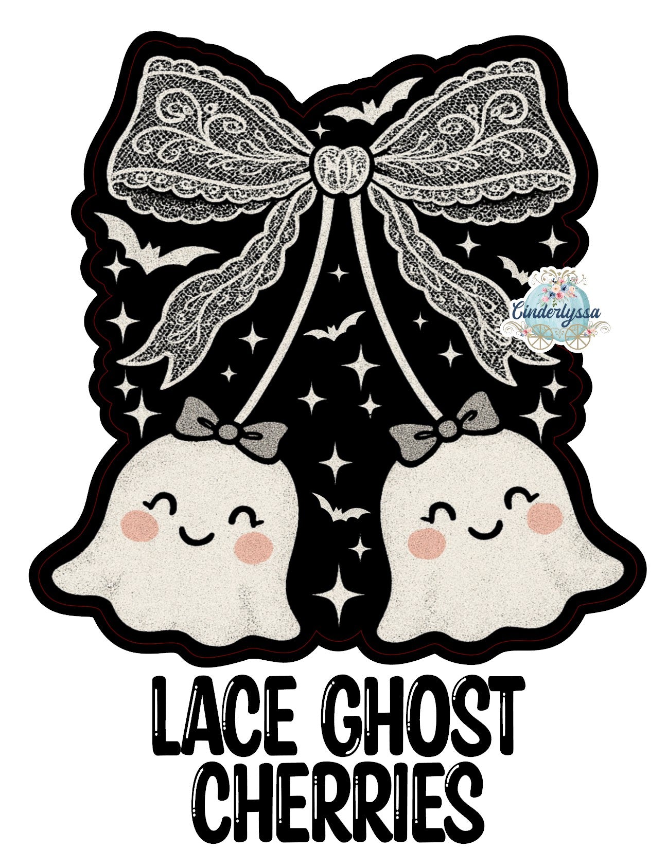 Lace Ghost Cherries Cardstock Silicone Mold, Aroma Bead Molds, Premium Cardstock Images