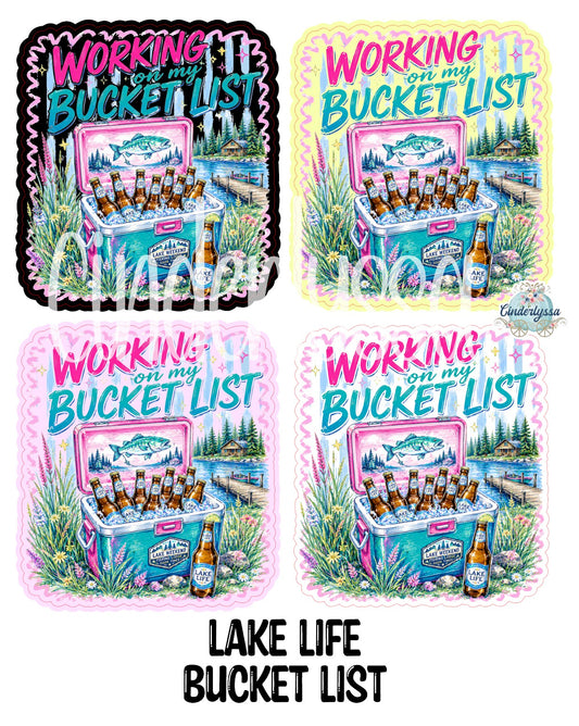 Lake Life Bucket List Cardstock Silicone Mold, Aroma Bead Molds, Premium Cardstock Images