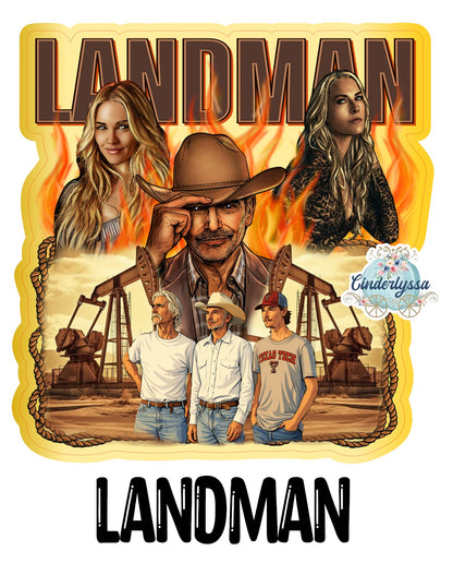 Landman - TV Show Inspired Silicone Mold, Aroma Bead Molds, Premium Cardstock Images