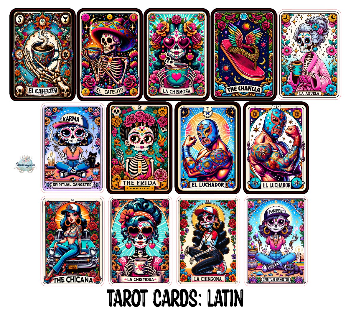 VENT CLIP: Tarot Cards: Group 5 Two Cavity Small Vent Clip Size Cardstock Silicone Mold, Aroma Bead Molds, Premium Cardstock Images