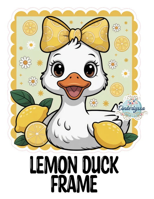 Lemon Duck Frame for Cardstock Silicone Mold, Aroma Bead Molds, Premium Cardstock Images