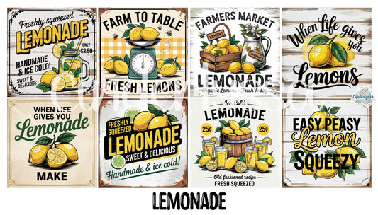 2 inch Square Lemonade Cardstock Only for freshies - NO MOLD: Aroma Bead Molds, Premium Cardstock Images