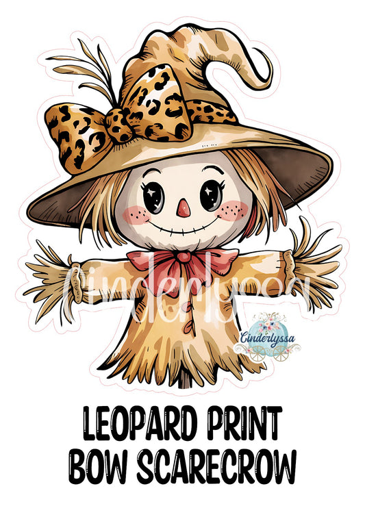 Leopard Print Bow Scarecrow Cardstock Silicone Mold, Aroma Bead Molds, Premium Cardstock Images