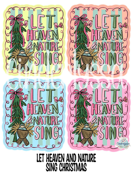 Let Heaven and Nature Sing Christmas Cardstock Silicone Mold, Aroma Bead Molds, Premium Cardstock Images