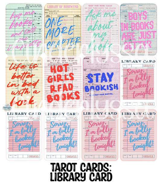 Tarot Cards: Library Card Dual Cavity Cardstock Silicone Mold, Aroma Bead Molds, Premium Cardstock Images