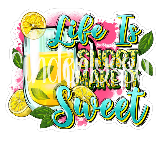 Life Is Short Make It Sweet Cardstock Silicone Mold, Aroma Bead Molds, Premium Cardstock Images