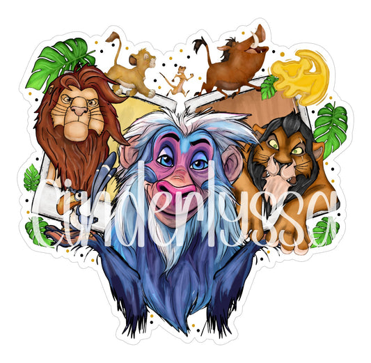 Lion King Collage Cardstock Silicone Mold, Aroma Bead Molds, Premium Cardstock Images