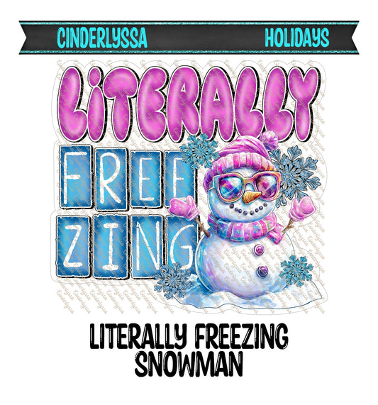 Literally Freezing Snowman Cardstock Silicone Mold, Aroma Bead Molds, Premium Cardstock Images, Car Freshie Molds