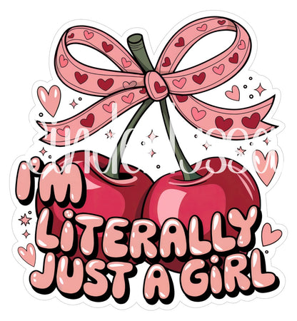 Literally Just a Girl Bow and Cherries Cardstock Silicone Mold, Aroma Bead Molds, Premium Cardstock