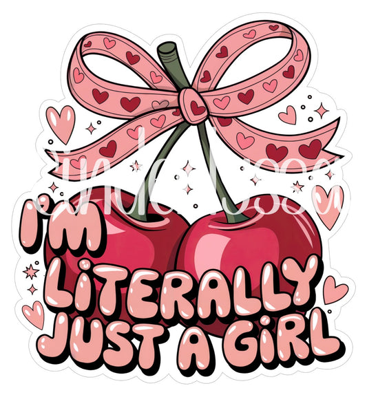 Literally Just a Girl Bow and Cherries Cardstock Silicone Mold, Aroma Bead Molds, Premium Cardstock