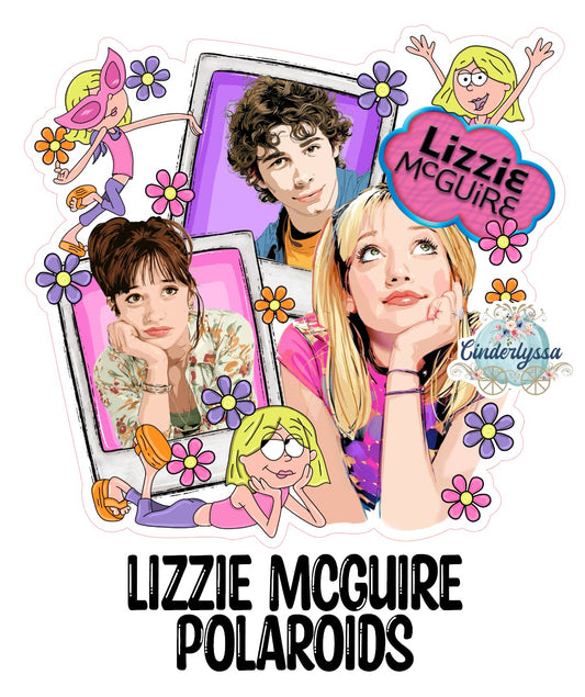 Lizzie McGuire Polaroids Cardstock Silicone Mold, Aroma Bead Molds, Car Freshies, Premium Cardstock Images