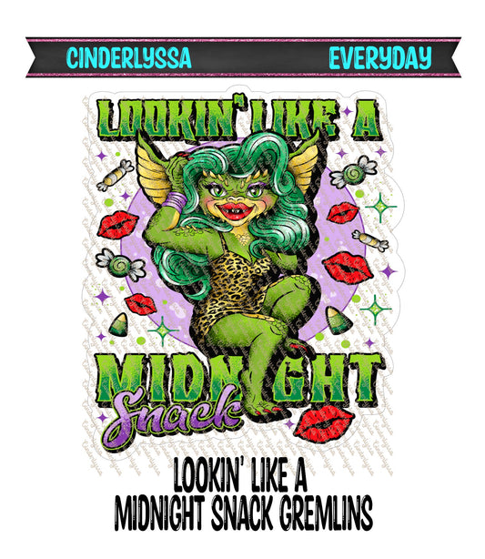 Lookin' Like A Midnight Snack Gremlins Cardstock Silicone Mold, Aroma Bead Molds, Car freshies, Premium Cardstock Images