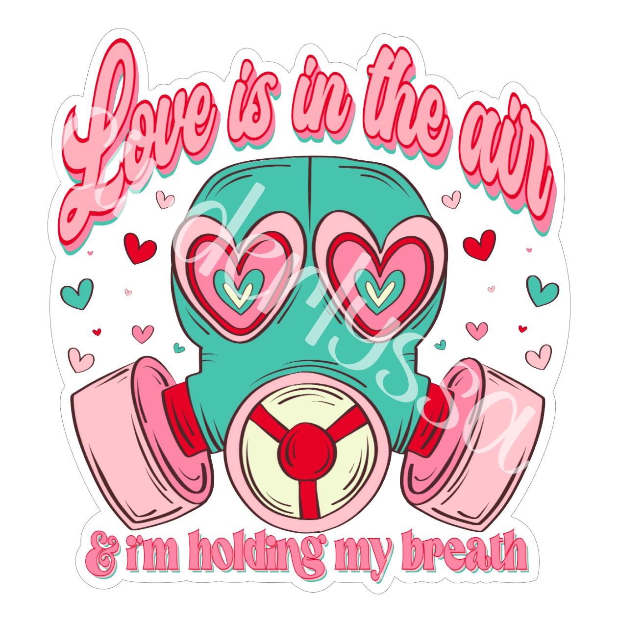Love Is In The Air & I'm Holding My Breath Cardstock Silicone Mold, Aroma Bead Molds