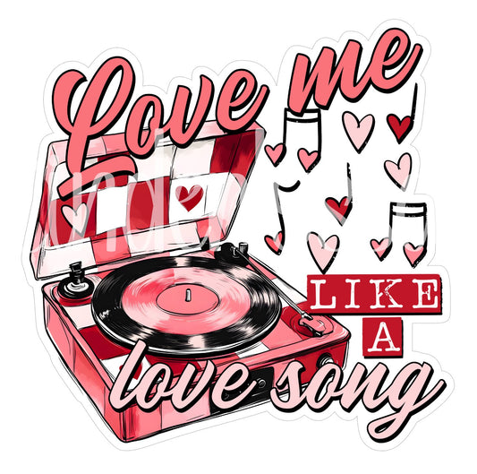 Love Me Like A Love Song Cardstock Silicone Mold, Aroma Bead Molds, Premium Cardstock