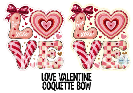 Love Valentine Coquette Bow Cardstock Silicone Mold, Aroma Bead Molds, Premium Cardstock Images