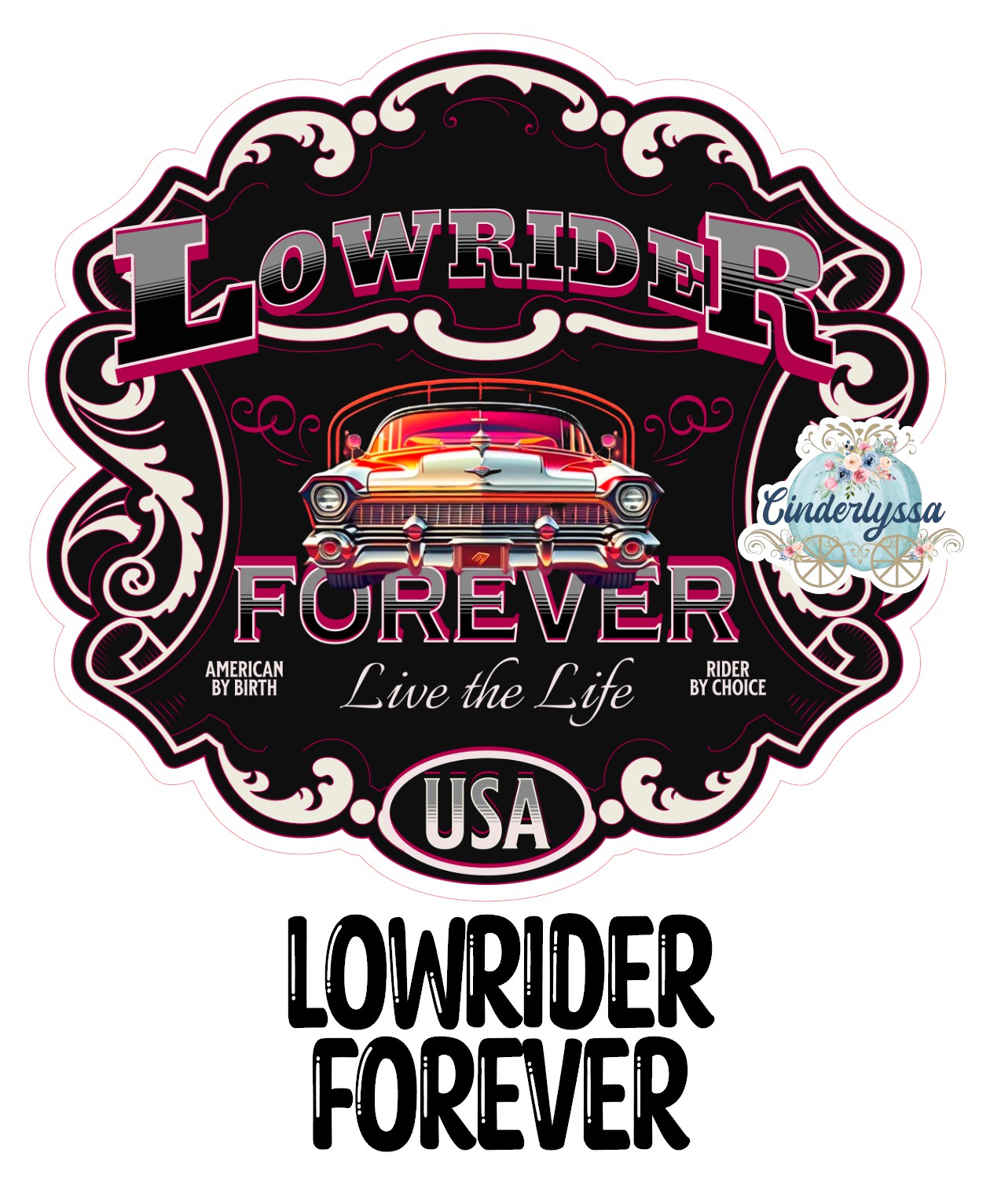 Lowrider Forever Cardstock Silicone Mold, Aroma Bead Molds,Car Freshener Mold, Premium Cardstock Images