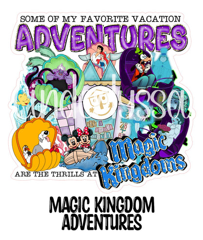 Magic Kingdoms Adventures Cardstock Silicone Mold, Aroma Bead Molds, Premium Cardstock Images