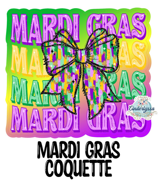 Mardi Gras Coquette Cardstock Silicone Mold, Aroma Bead Molds, Premium Cardstock