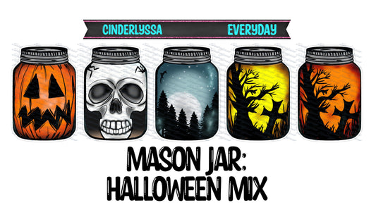 Mason Jar: Western, Teacher, Halloween & Christmas Themes Cardstock Silicone Mold, Aroma Bead Molds, Premium Cardstock Images