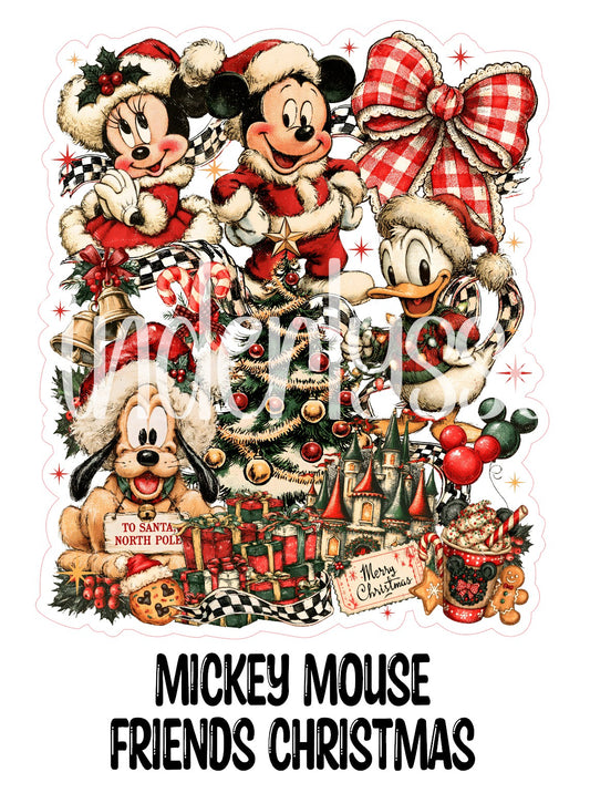 Mickey Mouse Friends Christmas Cardstock Silicone Mold, Aroma Bead Molds, Premium Cardstock Images