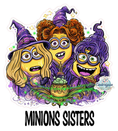 Minions Sisters: Hocus Pocus Cardstock Silicone Mold, Aroma Bead Molds, Premium Cardstock Images