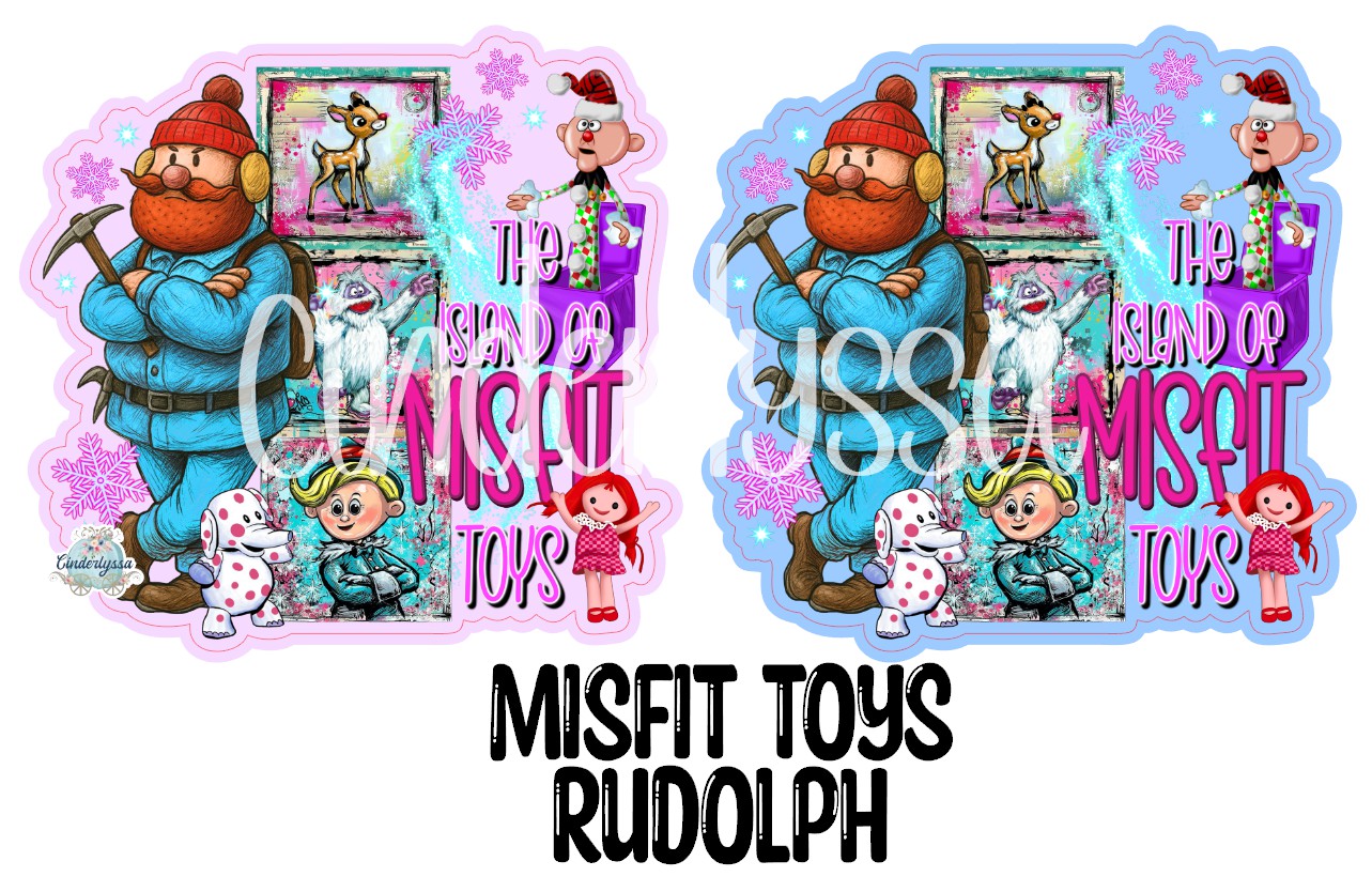 Misfit Toys Rudolph Cardstock Silicone Mold, Aroma Bead Molds, Premium Cardstock Images