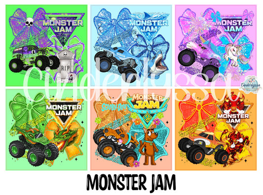 2.5 inch Square Monster Jam Cardstock Only for freshies - NO MOLD: Cardstock Silicone Mold, Premium Cardstock Images