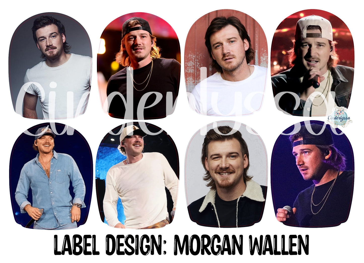 Label Design: Morgan Wallen Mix Cardstock Silicone Mold, Aroma Bead Molds, Car Freshies, Premium Cardstock Images