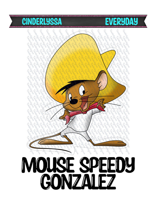 Mouse Speedy Gonzalez Cardstock Silicone Mold, Aroma Bead Molds, Premium Cardstock Images