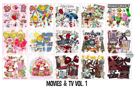 3 inch Square Movies & TV Vol. 1 Cardstock Only for freshies - NO MOLD: Cardstock Silicone Mold, Premium Cardstock Image