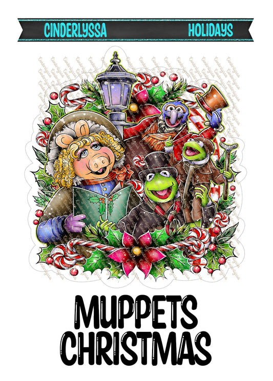 Muppets Christmas - Movie Inspired Cardstock Silicone Mold, Aroma Bead Molds, Premium Cardstock Images