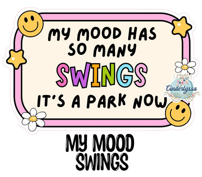 My Mood Swings Cardstock Silicone Mold, Aroma Bead Molds, Premium Cardstock Images