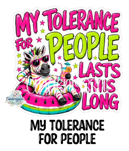 My Tolerance For People Cardstock Silicone Mold, Aroma Bead Molds, Premium Cardstock Images