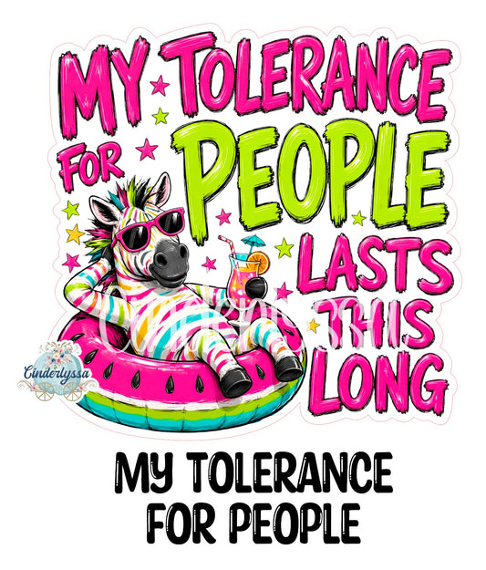 My Tolerance For People Cardstock Silicone Mold, Aroma Bead Molds, Premium Cardstock Images
