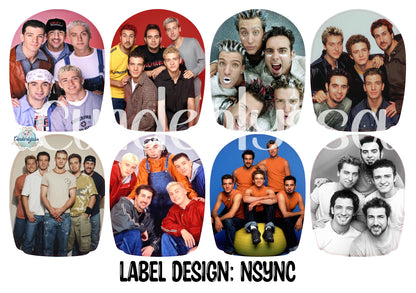 Label Design: NSYNC Mix Cardstock Silicone Mold, Aroma Bead Molds, Car Freshies, Premium Cardstock Images