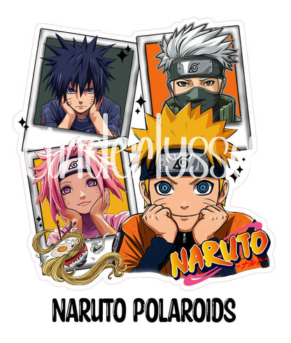 Naruto Polaroids Cardstock Silicone Mold, Aroma Bead Molds, Premium Cardstock Images