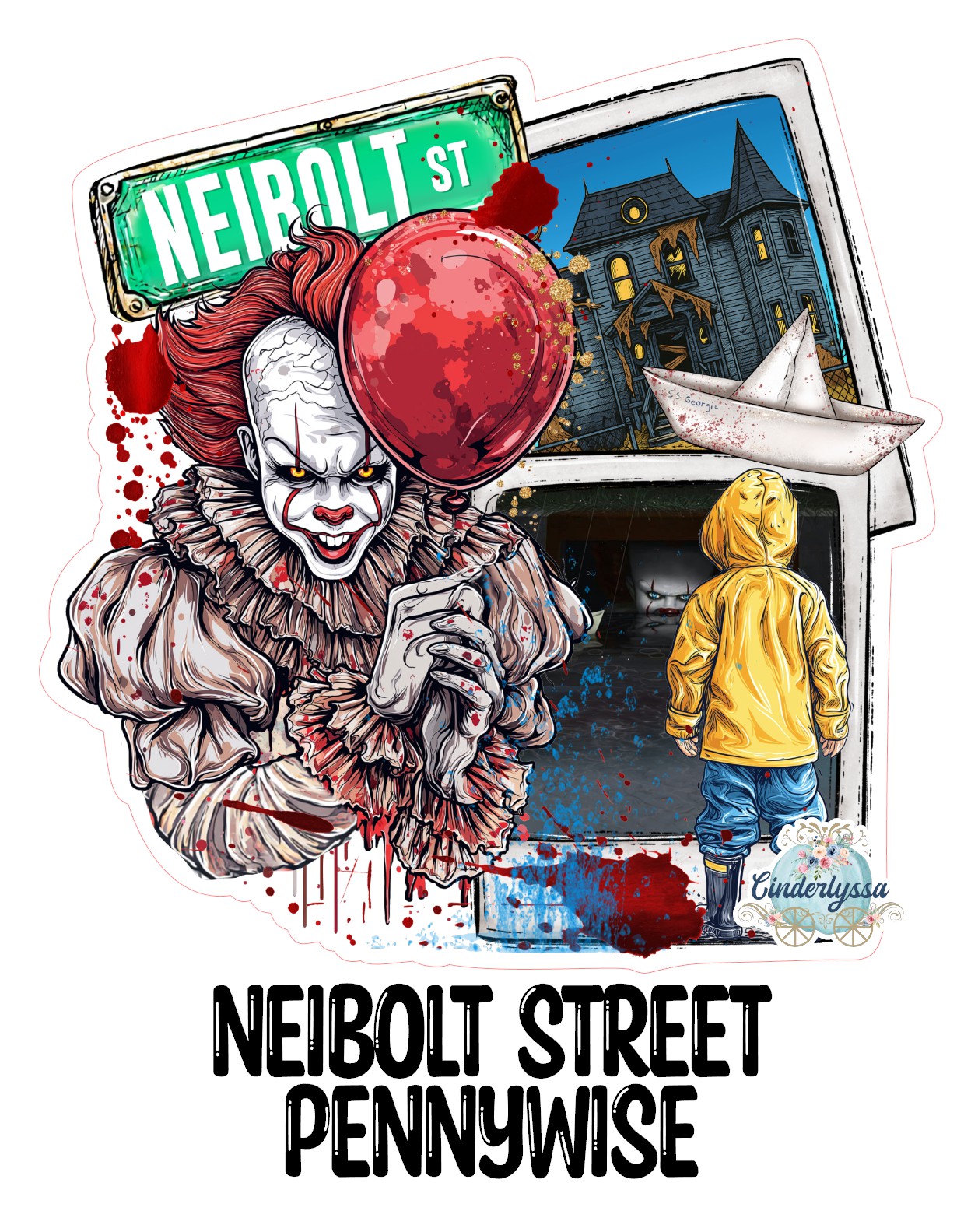 Neibolt Street Pennywise Cardstock Silicone Mold, Aroma Bead Molds, Premium Cardstock Images