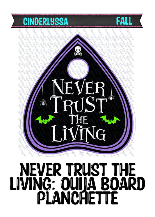 Never Trust The Living: Oujia Board Planchette Cardstock Silicone Mold, Aroma Bead Molds, Premium Cardstock Images